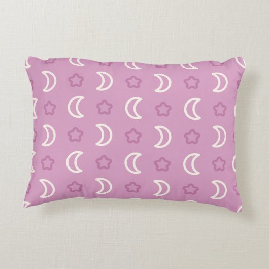 Ster- en maanaccentkussen accent kussen (Achterkant)