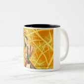 Ster en rood GTR1 Tweekleurige Koffiemok (Voorkant rechts)