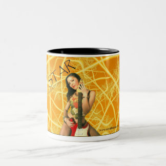 Ster en rood GTR1 Tweekleurige Koffiemok