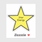 Ster Energie Ster Sticker – Grappige Minimale Stic (Vel)