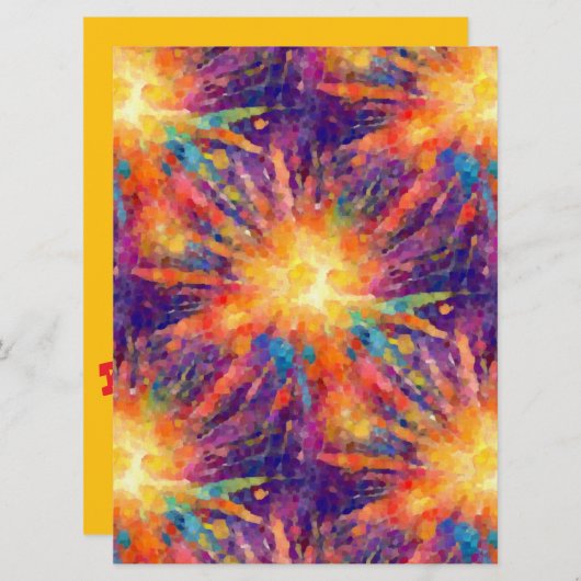 Ster exploderen kaart (Voorkant / Achterkant)