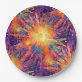 Ster exploderen papieren bordje