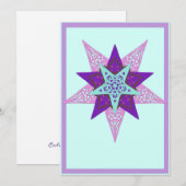 ster feestdagenkaart (Voorkant / Achterkant)