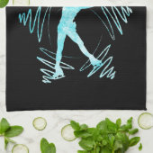 Ster Figuur Schuif Handdoeken zwart bevroren blauw (Gevouwen)