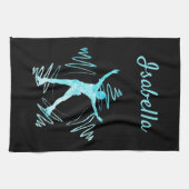 Ster Figuur Schuif Handdoeken zwart bevroren blauw (Horizontaal)