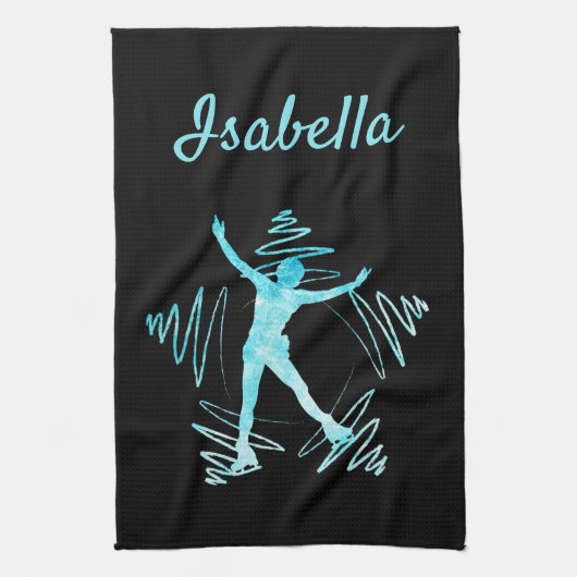 Ster Figuur Schuif Handdoeken zwart bevroren blauw (Verticaal)