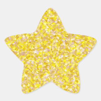 Ster Geel Abstract Glitter Achtergrond Sticker