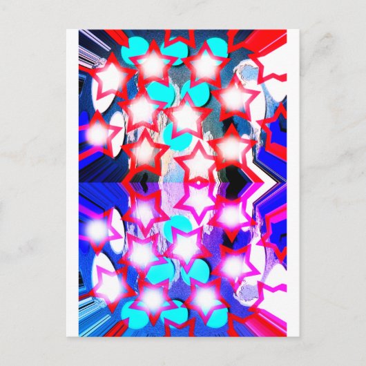 Ster geesten kunst briefkaart (Voorkant)