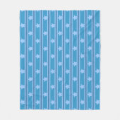 Ster Gestreept Fleece Deken (Voorkant)