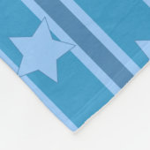 Ster Gestreept Fleece Deken (Hoek)