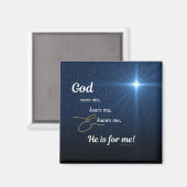 Ster - God ziet mij Magneet (Voorkant / Achterkant)