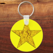 Ster (goudbruin) sleutelhanger (Voorkant)