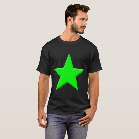 Ster - groen t-shirt (Voorkant volledig)