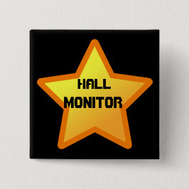 ster, Hall, Monitor Vierkante Button 5,1 Cm