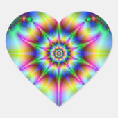 ster hart sticker (Voorkant)