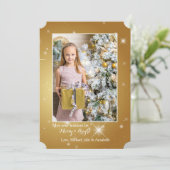 Ster Helder Foto Kerstkaart (Staand voorkant)