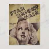 Ster Helder Haar Retro Advertentie Briefkaart (Voorkant)