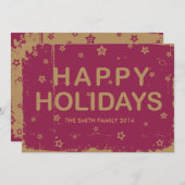 ster heldere vakantie feestdagenkaart (Voorkant / Achterkant)