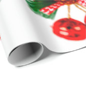 Ster, Holly en Bells Ornament Inpakpapier (Rol Hoek)