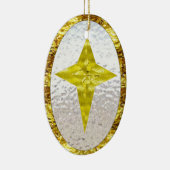 Ster in Glas in lood Keramisch Ornament (Rechts)