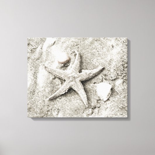 Ster in het Zand Canvas Afdruk (Voorkant)