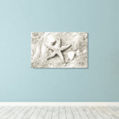 Ster in het Zand Canvas Afdruk (Insitu (Houten vloer))