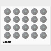Ster in Hollywood Ronde Sticker (Vel)