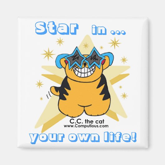 "STER IN JE EIGEN LEVEN!" Magneet (Voorkant)