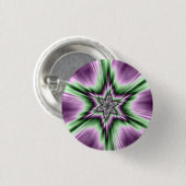 Ster in Paarse en groene Button (Voorkant /achterkant)
