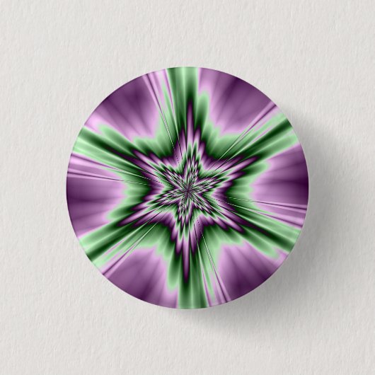 Ster in Paarse en groene Button (Voorkant)