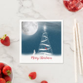 Ster kerstboom en maan servet (Insitu)