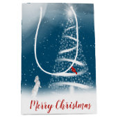 Ster kerstboom en middellangse cadeautas (Voorkant)