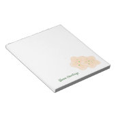 Ster kerstkoekjes notebook notitieblok (Schuin)