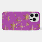 Ster Kerstmis Roze iPhone Hoesje (Achterkant horizontaal)