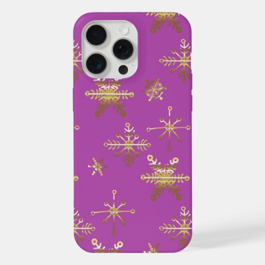 Ster Kerstmis Roze iPhone Hoesje (Achterkant)