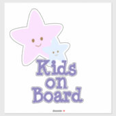 Ster Kinder aan boord Sticker (Vel)