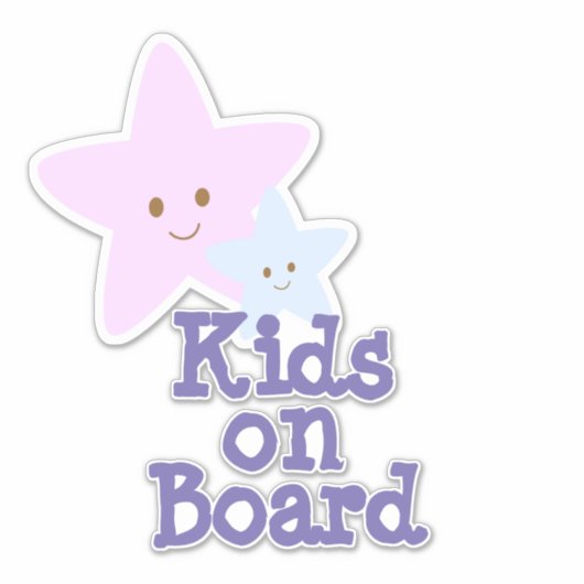 Ster Kinder aan boord Sticker (Voorkant)