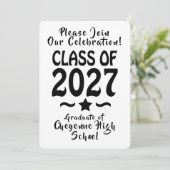 Ster Klas van 2027 Foto Afstuderen Kaart (Staand voorkant)