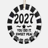 Ster Klas van 2027 Foto Afstuderen Keramisch Ornament (Links)