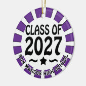 Ster Klas van 2027 Foto Afstuderen Keramisch Ornament (Links)