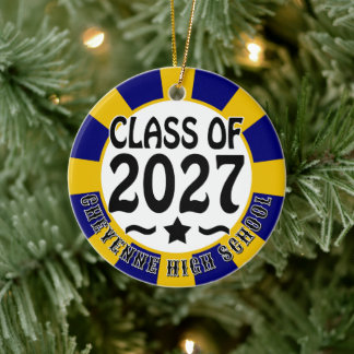 Ster Klasse van 2027 Foto Afstuderen Keramisch Ornament