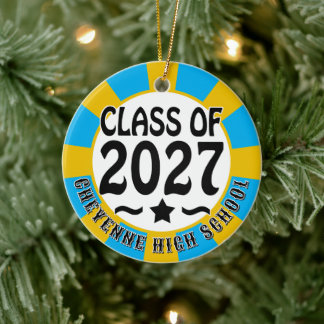 Ster Klasse van 2027 Foto Afstuderen Keramisch Ornament