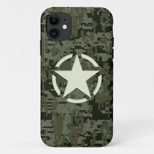 Ster Label Decal Digital Camouflage Style Case-Mate iPhone Case (Achterkant)