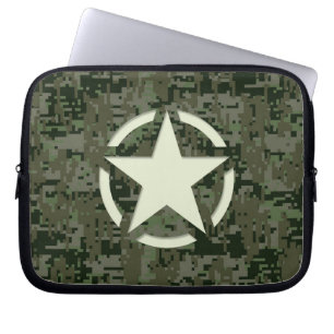 Ster Label Decal Digital Camouflage Style Laptop Sleeve
