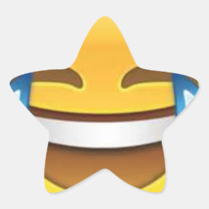 Ster lachende emoji ster sticker