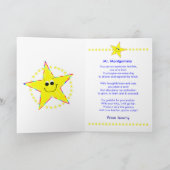 Ster-leraar Dank u van de student Bedankkaart (Binnen)