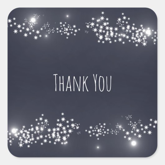 Ster Licht Hartelijk dank Stickers (Voorkant)