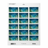 Ster Licht Nacht Bos Retouradres Etiket (Full Sheet)
