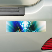 Ster Licht Robot Bumpersticker (Op auto)