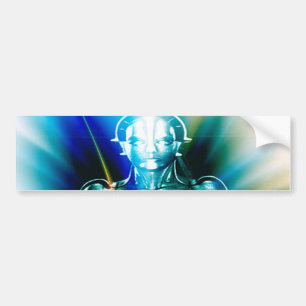 Ster Licht Robot Bumpersticker